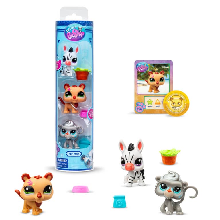 Lot De 3 Tubes Littlest Pet Shop - Références #876, #877, #878 (personnage Pete) - Occasion