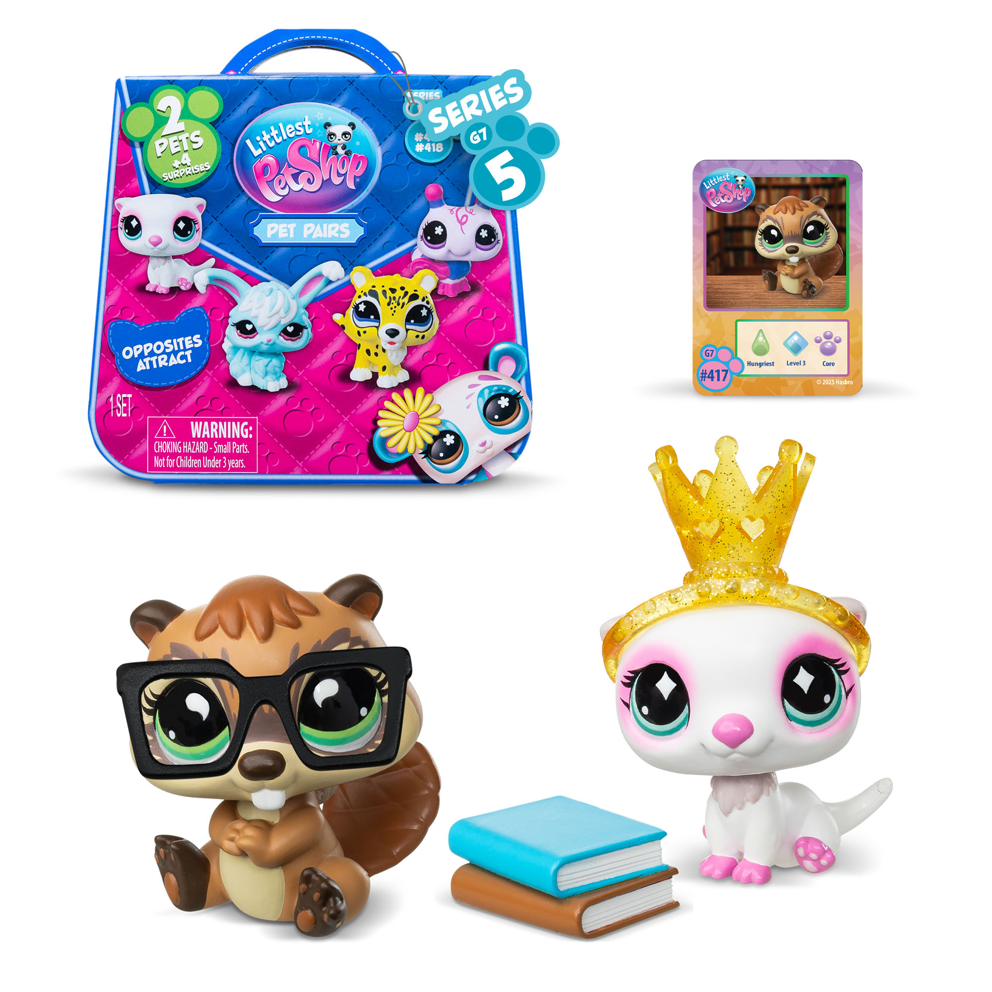 Lot De 5 Lapins Littlest Pet Shop – #1089 #1920 #1144 #14 #18 – LPS Hasbro