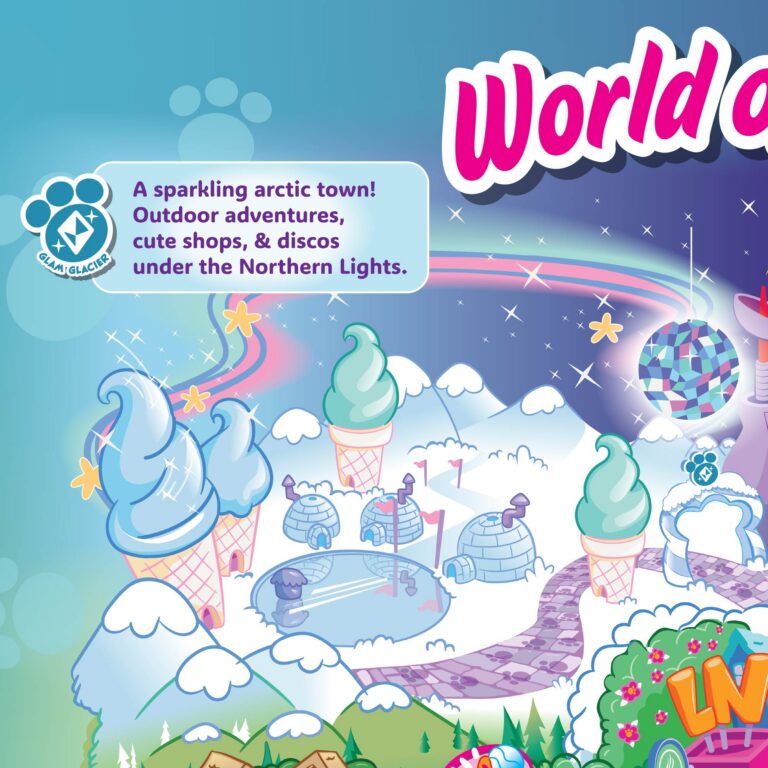 Littlest Pet Shop 7 World of LPS map: Glam Glacier