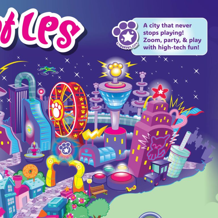 Littlest Pet Shop 8 World of LPS map: Cyberpet City